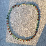 APATITE AND TOURMALINE BRIOLETTE NECKLACE