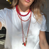 12MM Coral Beach Necklace