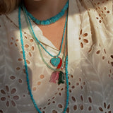 Turquoise Heart Charm