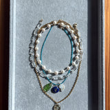 TINY 2MM NECKLACE IN APATITE