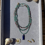 APATITE AND TOURMALINE BRIOLETTE NECKLACE