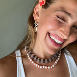 AMALFI VINYL BEAD NECKLACE IN STONE
