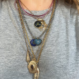 Labradorite Heart Charm