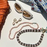 AMALFI VINYL BEAD NECKLACE IN STONE