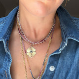 LIMITED EDITION SPINEL BRIOLETTE AND AQUAMARINE NECKLACE