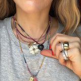 Black Onyx Heart Charm