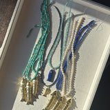 CATCH OF THE DAY NECKLACE ON TURQUOISE