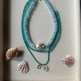 GREEN ONYX LAYERING NECKLACE