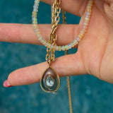 Smokey Quartz Teardrop Charm