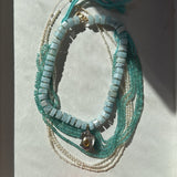 Limited Edition Aquamarine and Peacock Baroque Necklace