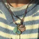 LIMITED EDITION : Luxe Rhodochrosite shell charm