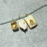 LUXE MOTHER OF PEARL TRIO CHARM SET