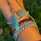 Amazonite Minnow Charm for chain