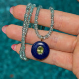 Luxe Lapis Bubble Coin Charm