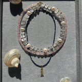 Mini Wish Fish Necklace in Lapis