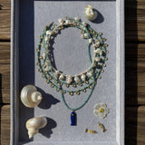 LAPIS FISH NECKLACE ON APATITE
