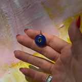 Luxe Lapis Bubble Coin Charm