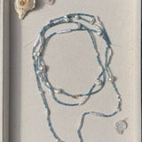 LIMITED EDITION AQUAMARINE PEARL WRAP NECKLACE