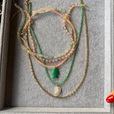 Green Chalcedony Large Fish Charm