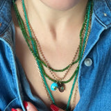 LUXE CHROME DIOPSIDE LAYERING STRAND