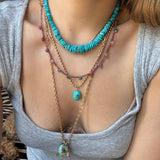 PINK TOURMALINE BRIOLETTE NECKLACE