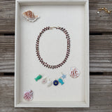 LUXE TOURMALINE AND GARNET BRIOLETTE NECKLACE