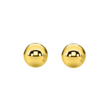 16 mm - Gold Bubble Stud Earrings