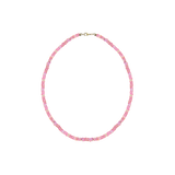 LUXE FACETED PEACH OPAL NECKLACE