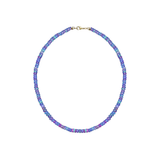 LUXE FACETED PERIWINKLE OPAL NECKLACE