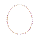LIMITED EDITION: WHITE OPAL AND PINK TOPAZ BRIOLETTE  NECKLACE