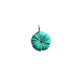 Luxe Flowerette Charm in Turquoise