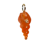 ORANGE CONCH SHELL CHARM