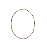 Luxe layering Necklace in watermelon Tourmaline