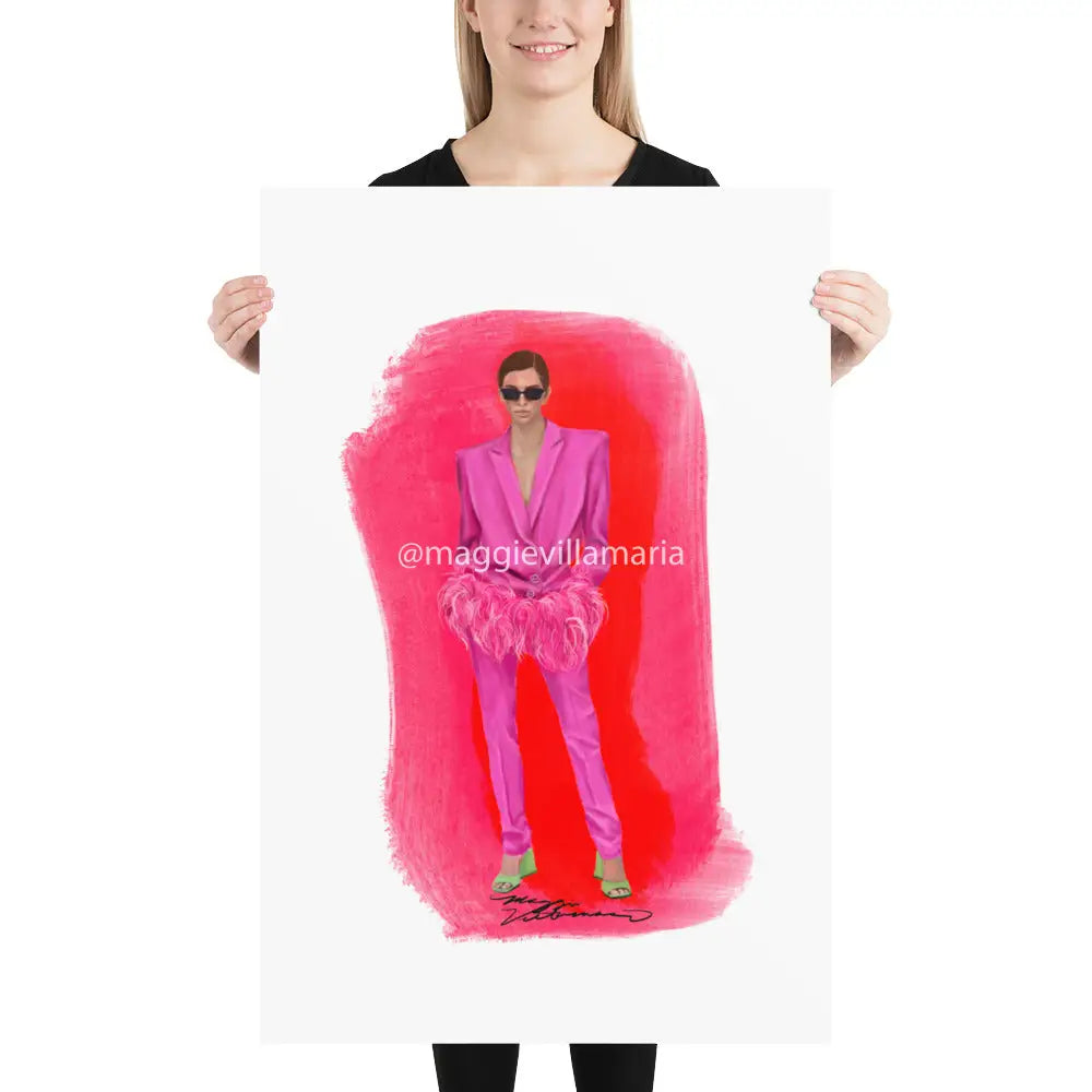 Attico Fashion Illustration Print 24×36