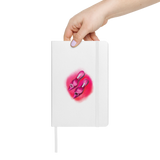 Pink Manolo Shoe Fashion Illustration Hardcover Bound Notebook