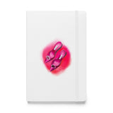 Pink Manolo Shoe Fashion Illustration Hardcover Bound Notebook