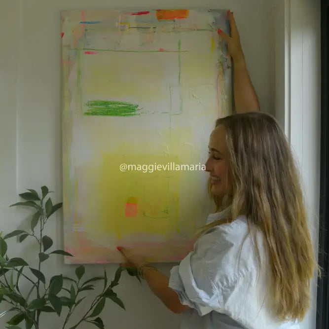 Il Sole Original Artwork 24 X 36 Artwork