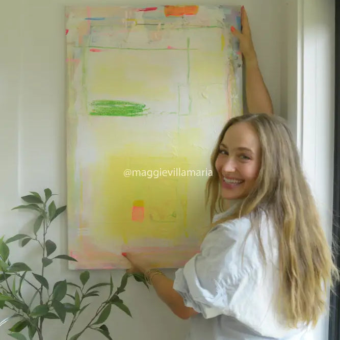 Il Sole Original Artwork 24 X 36 Artwork