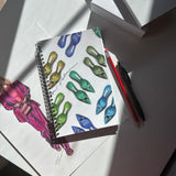 Manolo Shoe Fashion Illustration Spiral Notebook