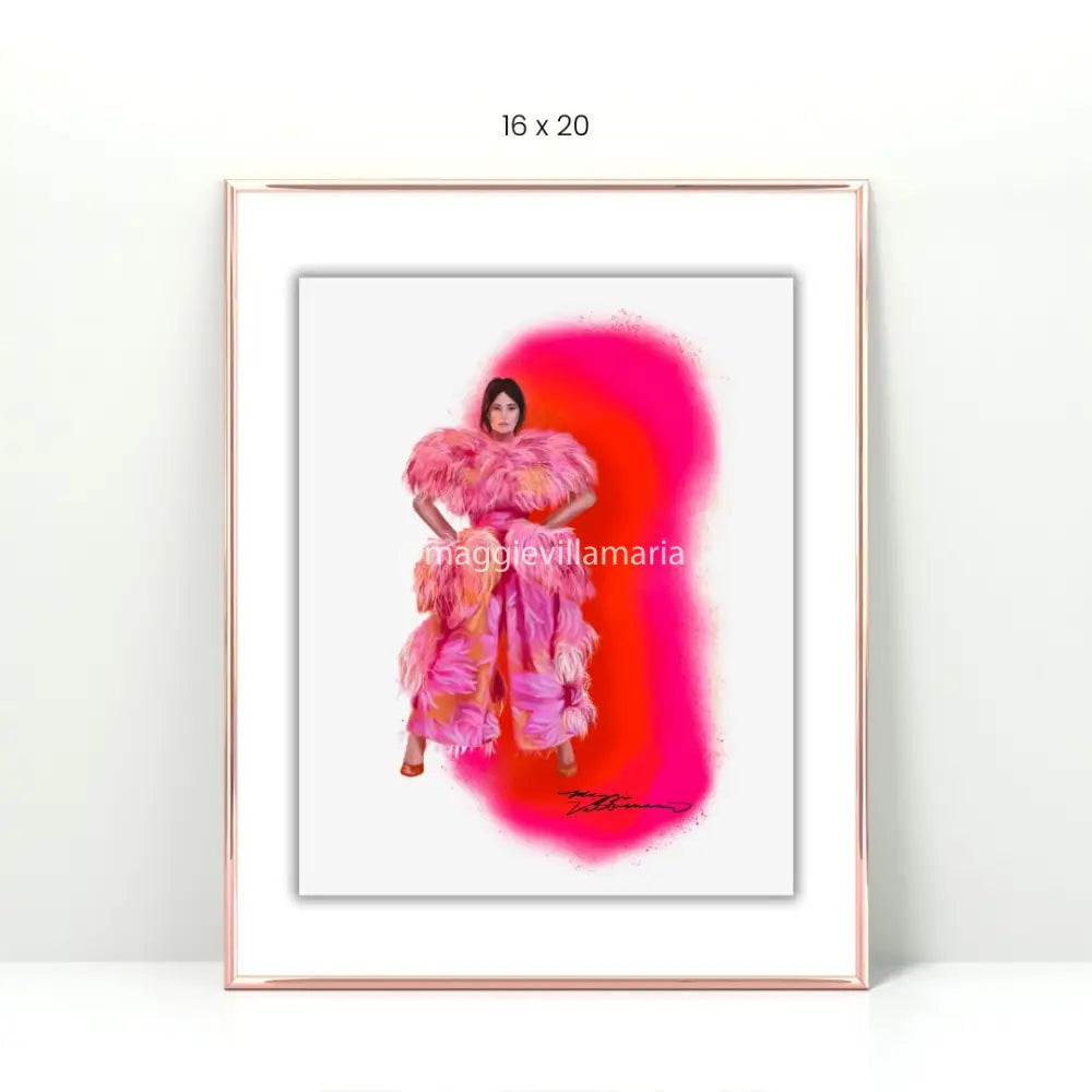 Kacey Musgraves Fashion Illustration Print
