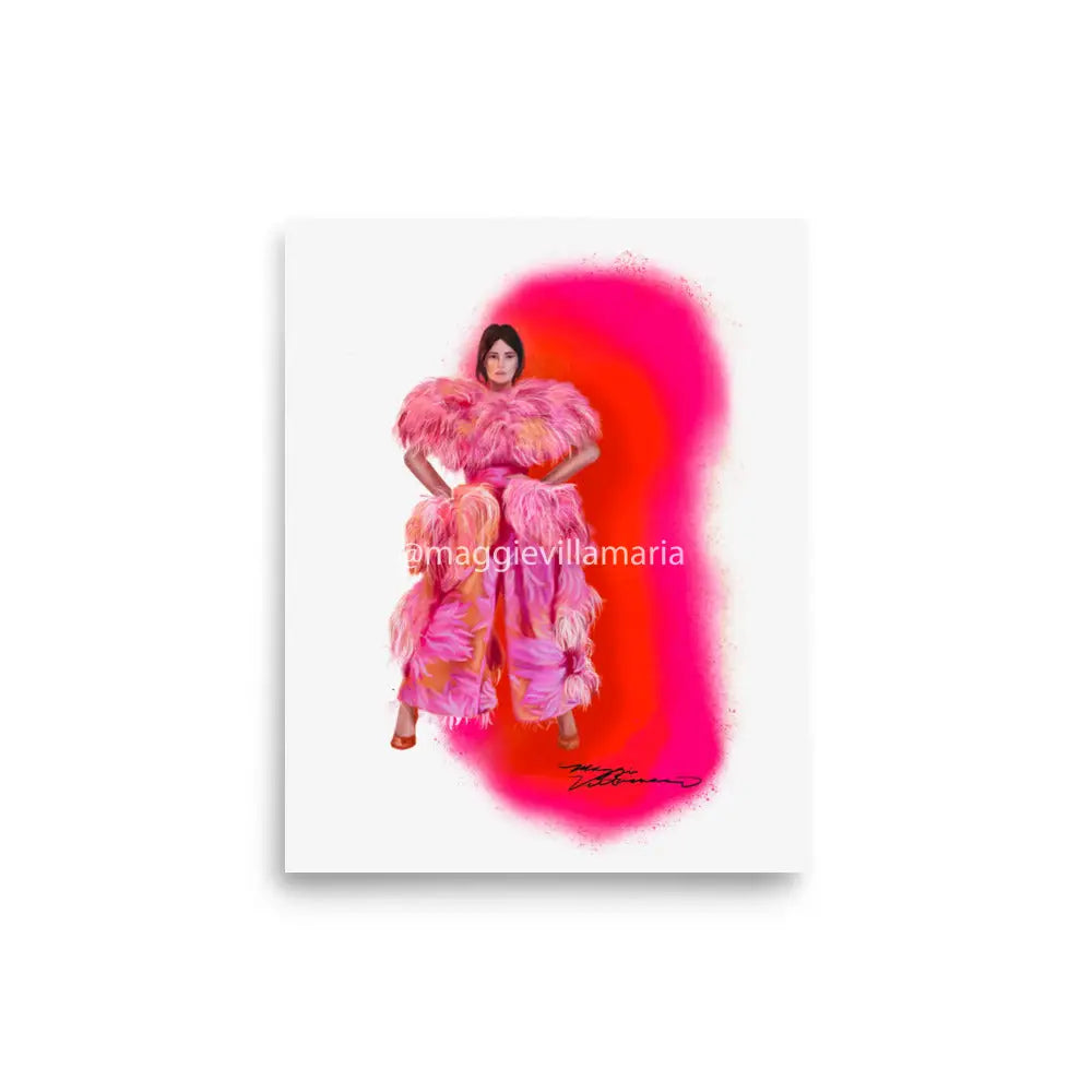 Kacey Musgraves Fashion Illustration Print 8×10