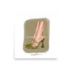Leopard Stiletto Fashion Illustration Print