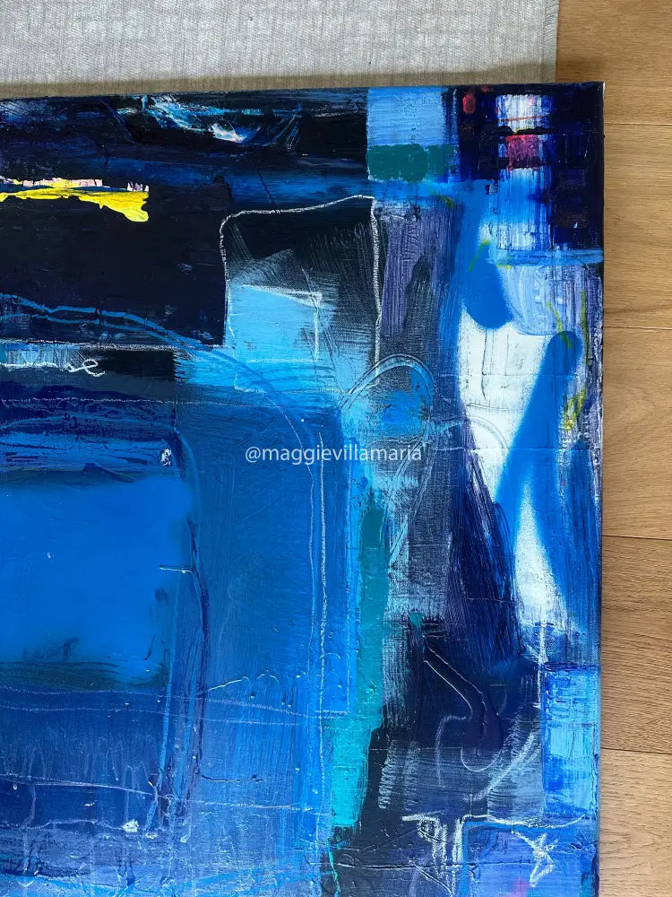 Midnight In Barcelona Original Artwork 24 X 36 Artwork