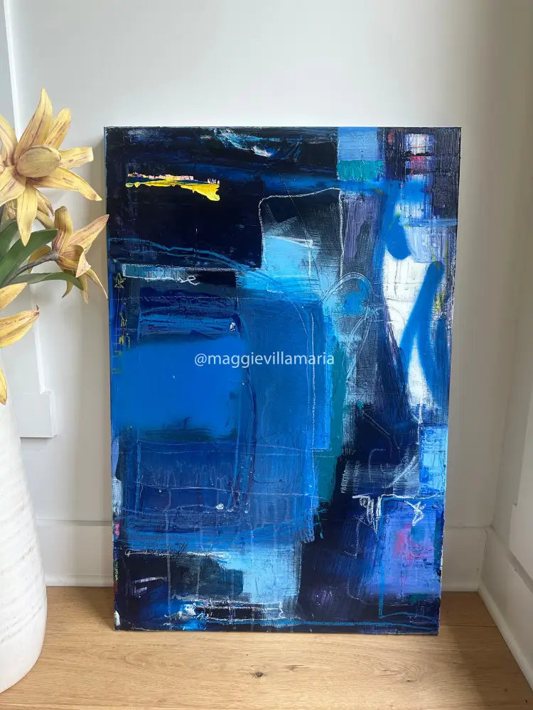 Midnight In Barcelona Original Artwork 24 X 36 Artwork
