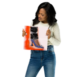 Orange Burnout Fashion Stiletto Print 10×10