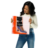 Orange Burnout Fashion Stiletto Print 12×12