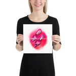 Pink Manolo Shoe Fashion Illustration Print 10×10