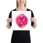 Pink Manolo Shoe Fashion Illustration Print 12×12