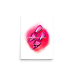 Pink Manolo Shoe Fashion Illustration Print