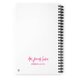 Pink Fendi Fashion Illustration Spiral Notebook